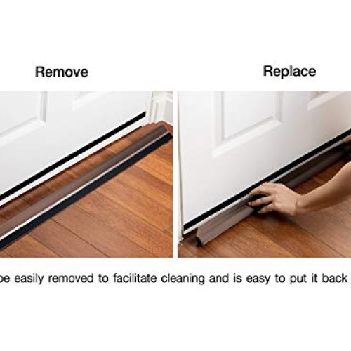 deeTOOL MAN Door Draft Stopper 36” : One Sided Door Insulator with...