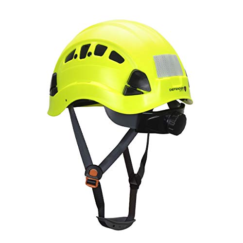 Defender Safety H1-CH Safety Helmet Hard Hat with Visor ANSI Z89.1...