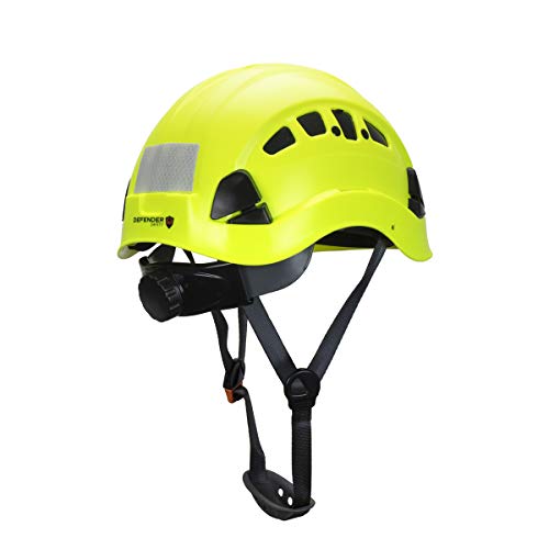 Defender Safety H1-CH Safety Helmet Hard Hat with Visor ANSI Z89.1...