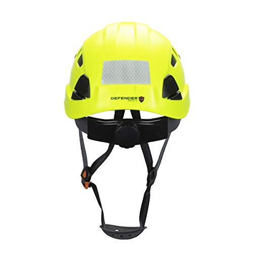 Defender Safety H1-CH Safety Helmet Hard Hat with Visor ANSI Z89.1...