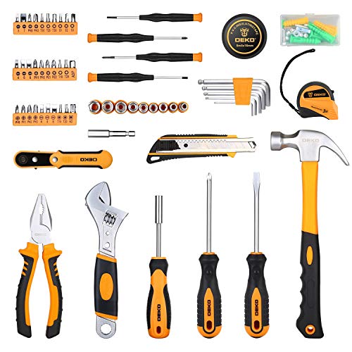 DEKOPRO 100 Piece Home Repair Tool Set,General Household Hand Tool...