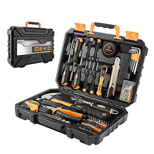 DEKOPRO 100 Piece Home Repair Tool Set,General Household Hand Tool...