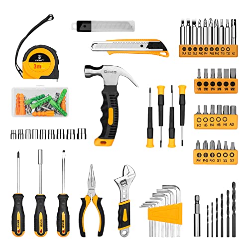 DEKOPRO 126 Piece Power Tool Combo Kits with 8V Cordless Drill, 10...