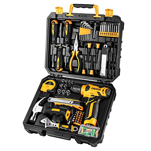 DEKOPRO 126 Piece Power Tool Combo Kits with 8V Cordless Drill, 10...