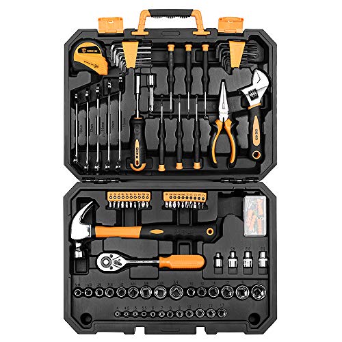 DEKOPRO 128 Piece Tool Set-General Household Hand Tool Kit, Auto R...