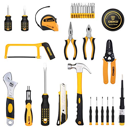 DEKOPRO 198 Piece Home Repair Tool Kit, General Household Hand Too...