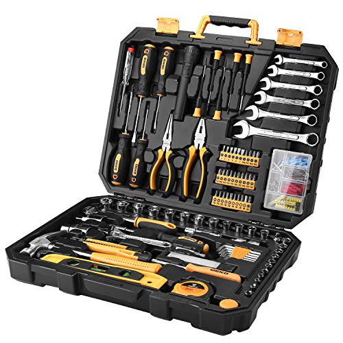 DEKOPRO 208 Piece Tool Set,General Household Hand Tool Kit with Pl...