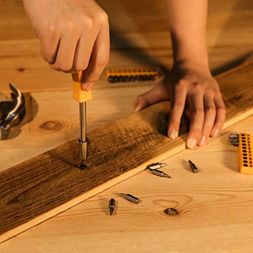 DEKOPRO 65 Piece Tool Set General Household Hand Tool Kit with Pla...