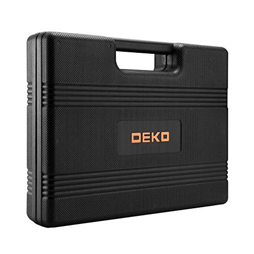 DEKOPRO 65 Piece Tool Set General Household Hand Tool Kit with Pla...