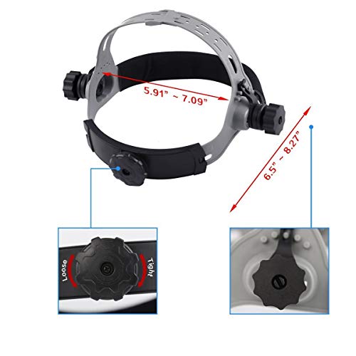 DEKOPRO Welding Helmet Solar Powered Auto Darkening Hood with Adju...