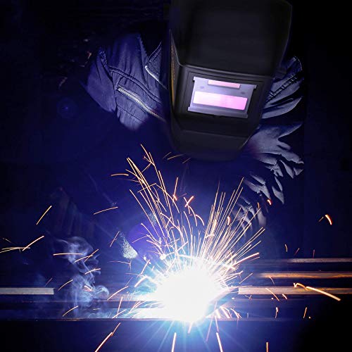 DEKOPRO Welding Helmet Solar Powered Auto Darkening Hood with Adju...