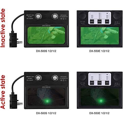 DEKOPRO Welding Helmet Solar Powered Auto Darkening Weld Hood Wide...