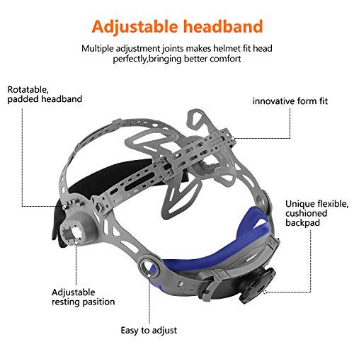 DEKOPRO Welding Helmet Solar Powered Auto Darkening Weld Hood Wide...