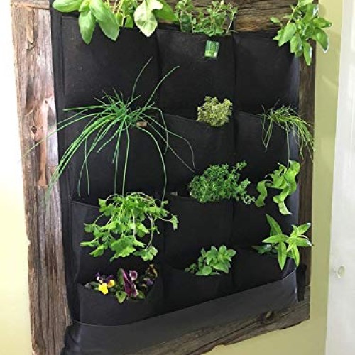 12 Pocket Indoor Waterproof Vertical Living Wall Planter