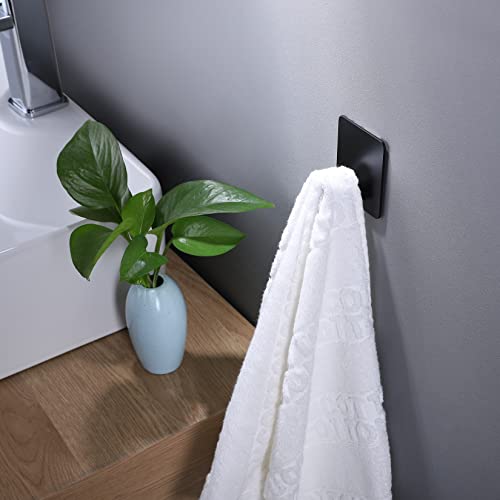 DELITON Adhesive Hooks - 4 Pack Towel/Coat Hooks Wall Hooks Stick ...