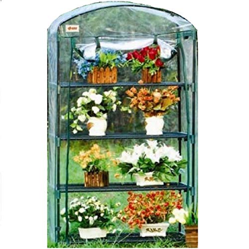 DELTA Canopies Garden Green House - 4 Tier Mini Hot House w Shelve...