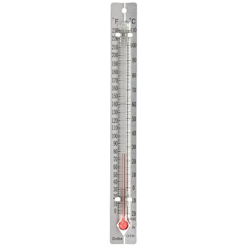 Delta Education V-Back Metal Thermometers, Fahrenheit/Celcius Dual...