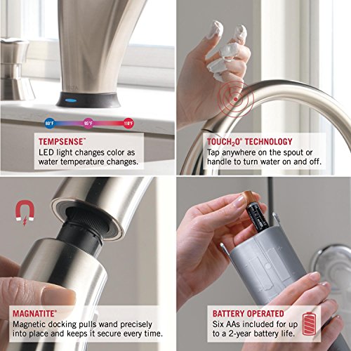 Delta Faucet Addison Single-Handle Touch Kitchen Sink Faucet with ...
