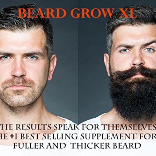 Beard Grow XL | Facial Hair Supplement | #1 Mens Hair Growth Vitam...