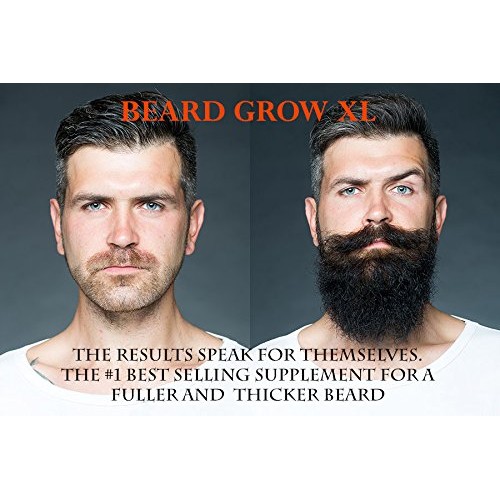 Beard Grow XL | Facial Hair Supplement | #1 Mens Hair Growth Vitam...
