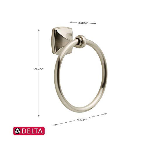 Delta Amaya Towel Ring in SpotShield Brushed Nickel