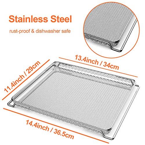 Air Fryer Oven Basket, Original Replacement Baking Trays for NINJA...