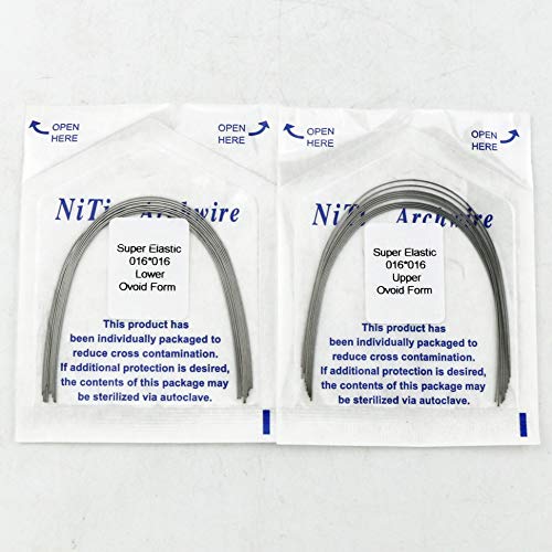 Super Elastic Nickel Titanium Tapered Rectangular Arches - 20 Bags...