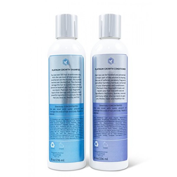 Organic Argan Oil and Biotin Hair Growth Shampoo Conditioner Set -...
