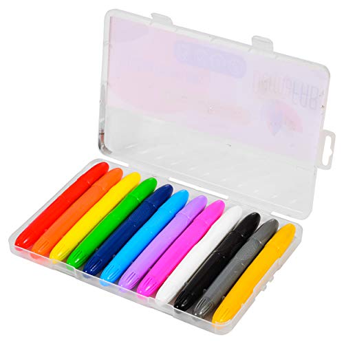 Easy Face Paint Crayons - Non-Toxic Face Painting Kit - 12 Colors ...