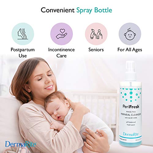 PeriFresh No Rinse Perineal Cleanser Spray, 6 Pack - 7.5 oz Peri B...
