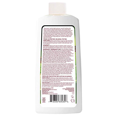 Desert Essence Natural Neem Mouthwash - Cinnamint Flavor - 16 Fl O...