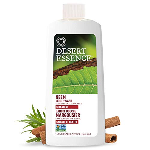 Desert Essence Natural Neem Mouthwash - Cinnamint Flavor - 16 Fl O...