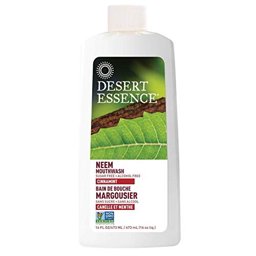 Desert Essence Natural Neem Mouthwash - Cinnamint Flavor - 16 Fl O...