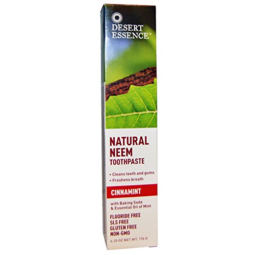 Desert Essence Natural Neem Tootpaste Cinnamint 6.25oz 2 pack