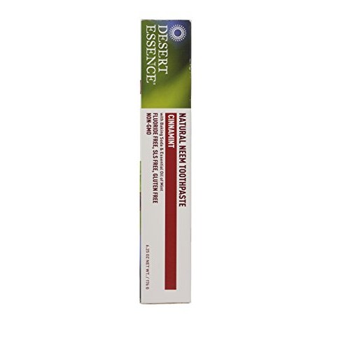 Desert Essence Natural Neem Tootpaste Cinnamint 6.25oz 2 pack