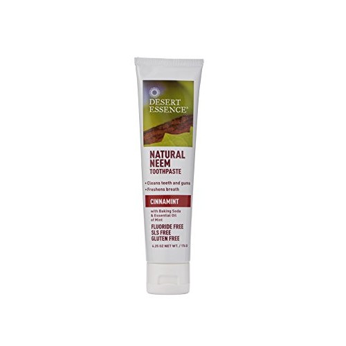 Desert Essence Natural Neem Tootpaste Cinnamint 6.25oz 2 pack