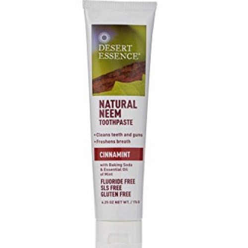 Desert Essence Natural Neem Tootpaste Cinnamint 6.25oz 2 pack