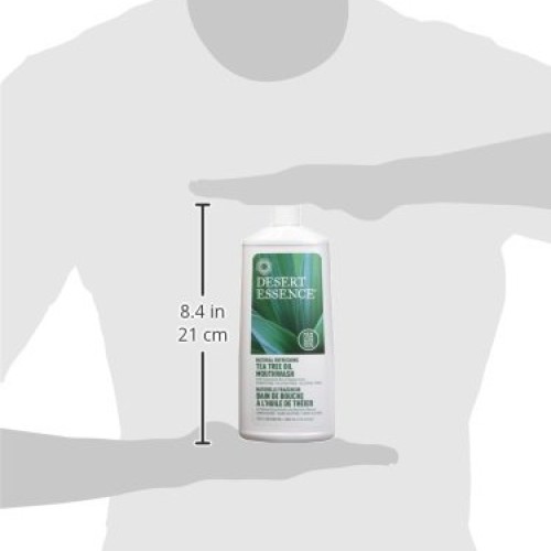 Desert Essence Tea Tree Oil Mouthwash - 16 Fl Oz - Pack of 2 - Nat...