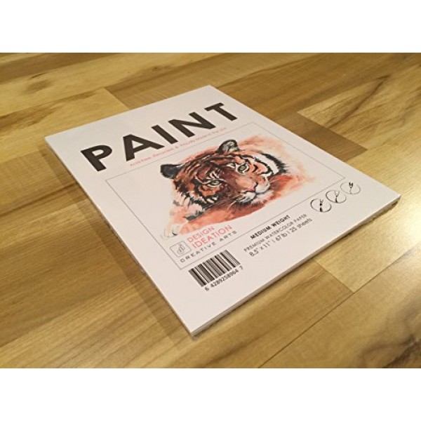 Premium Watercolor Paper for Pencil, Ink, Marker and Watercolor Pa...