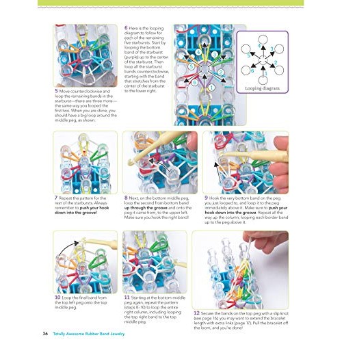 Totally Awesome Rubber Band Jewelry: Make Bracelets, Rings, Belts ...