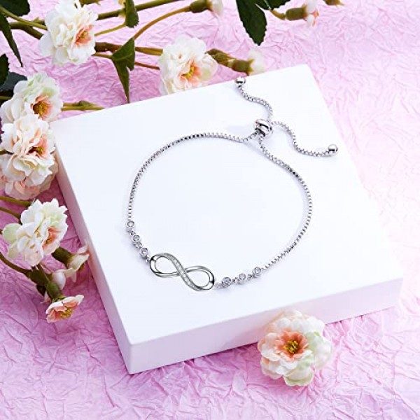 Desimtion Gifts for Women,Infinity Love Bracelets for Women,Birthd...
