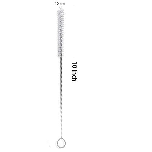 desin Long Straw Brush, Nylon Pipe Tube Cleaner 10-ihch X 2/5-inch...