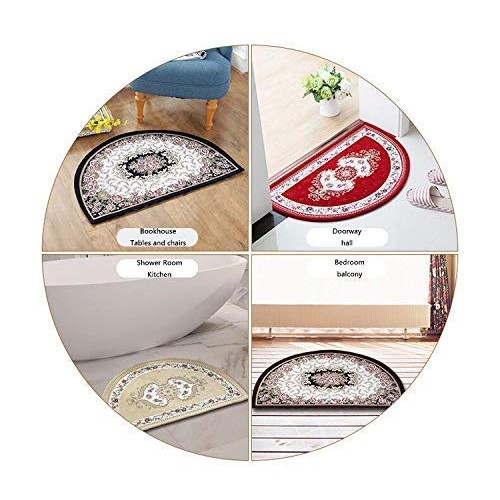 Fox 3D Printing Semi-circular Picnic Mat, Hand Drawn Cartoon Foxes...