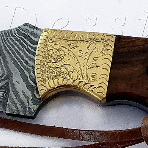 Damascus Steel fixed Blade Tracker Knife Hunting Camping outdoor S...