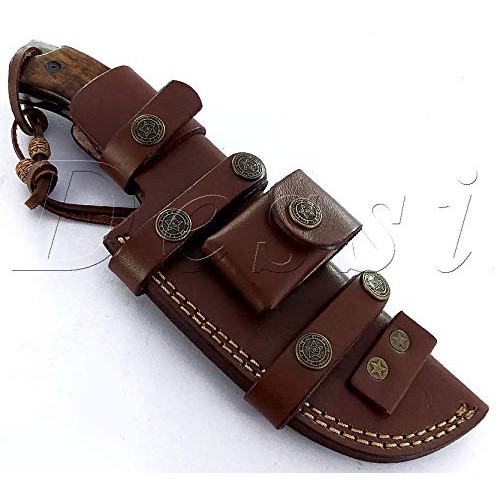 Damascus Steel fixed Blade Tracker Knife Hunting Camping outdoor S...