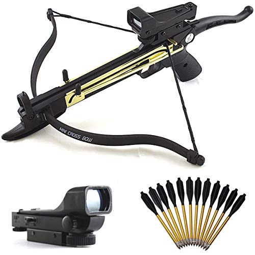 Destinie Mini 80 LB SELF Cocking Pistol Crossbow + RED DOT Sco...