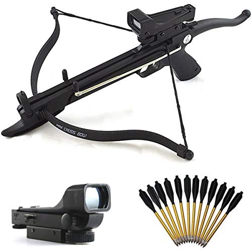 Destinie Mini 80 LB SELF Cocking Pistol Crossbow + RED DOT Sco...