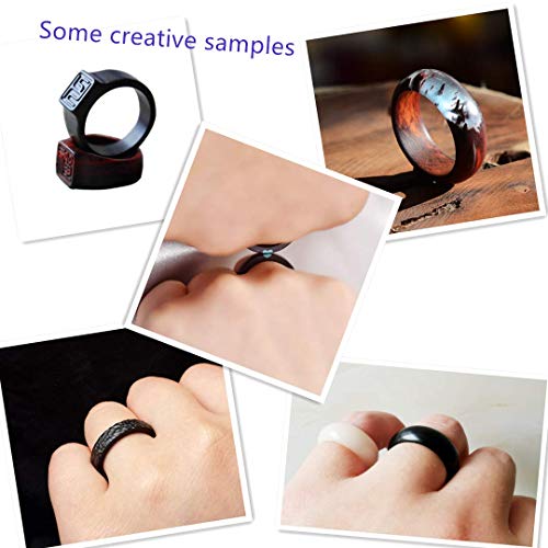 DEUXPER Sandalwood Ring Craft Kit - DIY Make Your Own Jewelry Ring...