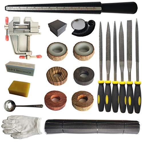 DEUXPER Sandalwood Ring Craft Kit - DIY Make Your Own Jewelry Ring...
