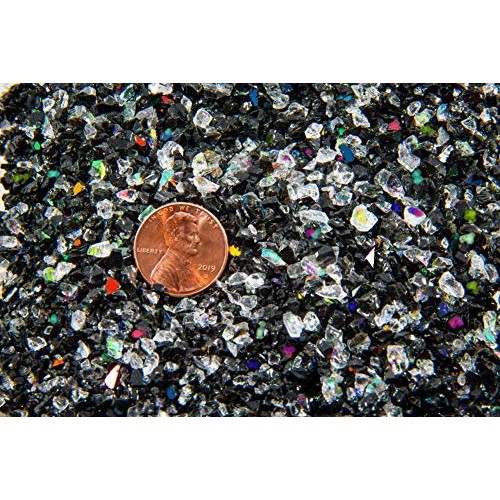 Devardi Glass COE 90 Dichroic Rainbow Frit - 2 ounces, Size 2